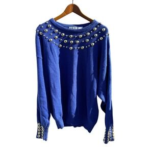 Women's Vintage 80s/90s Bonnie Boerer Sweater Plus-Ugly‎ Christmas Fancy Sweater